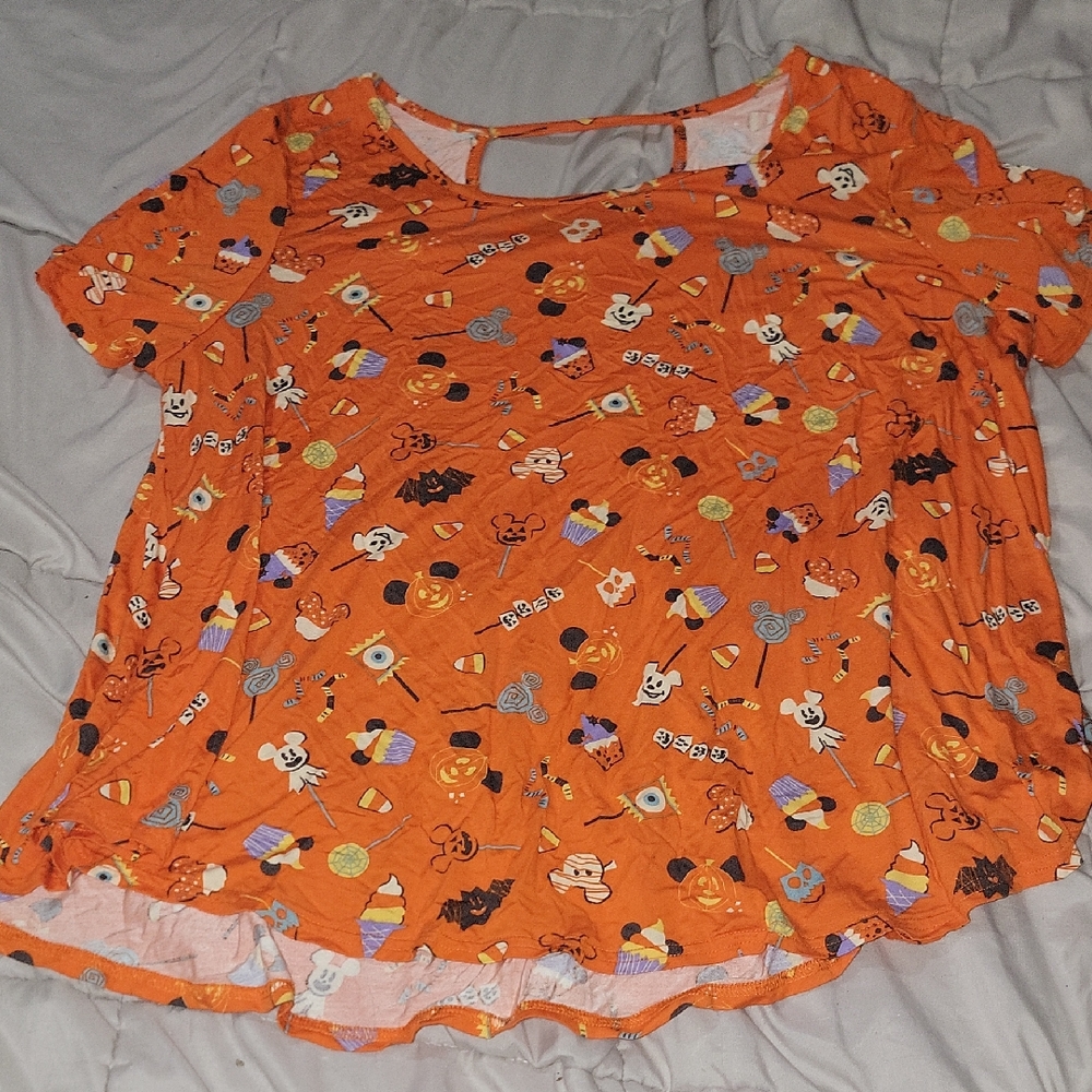 Disney Orange and Black Halloween Shirt